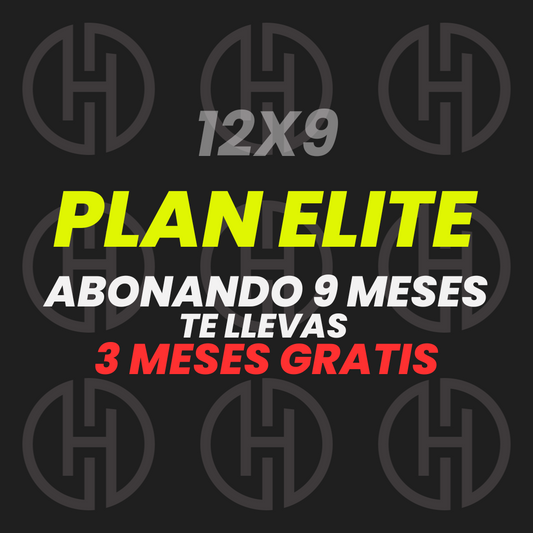 🔥 12 meses, 9 pagos. Transformate | Plan Elite 12x9